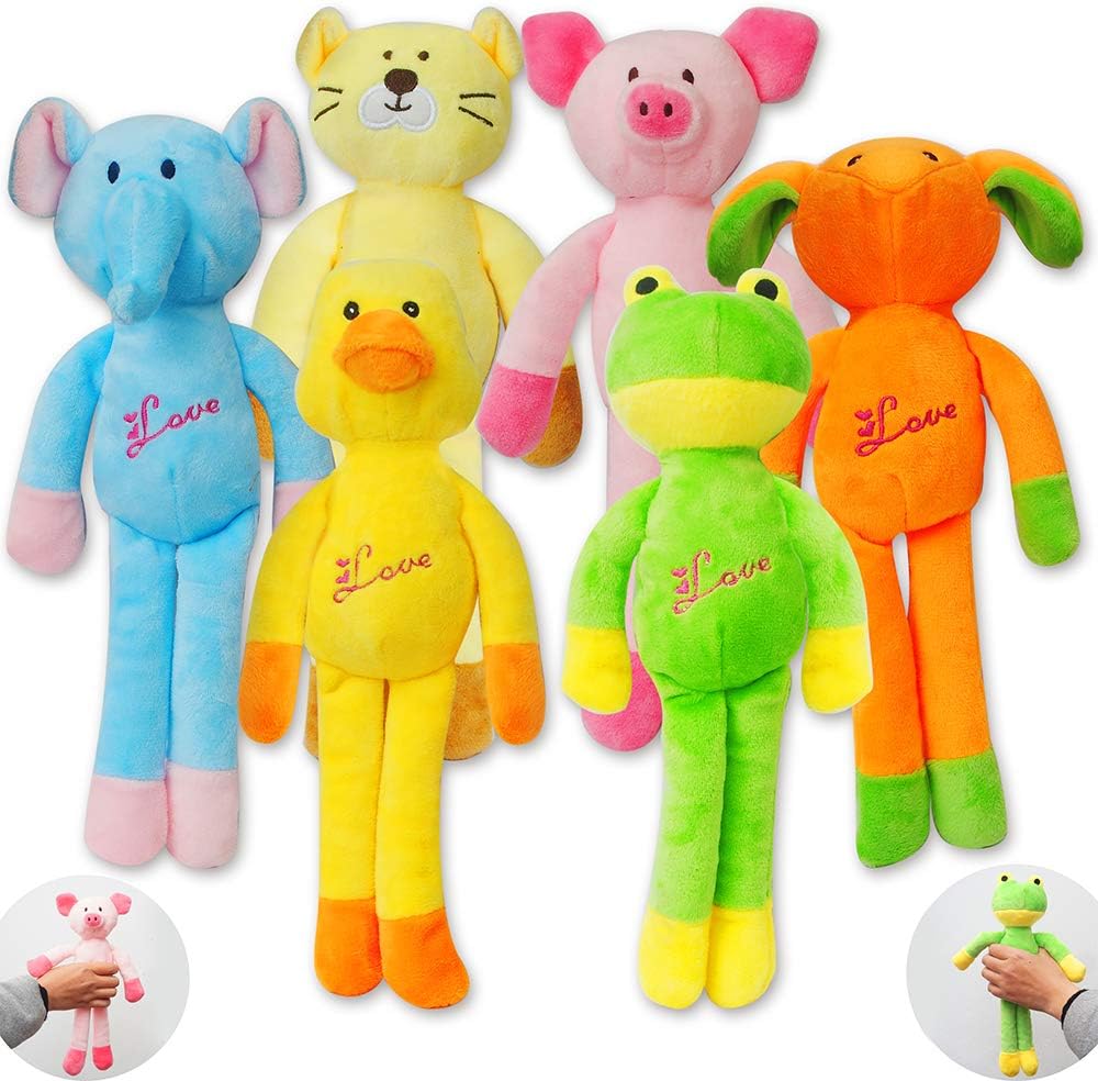 6 Pack Dog Squeaky Plush Toys for Puppy,Small to Medium Dogs Chew and Play