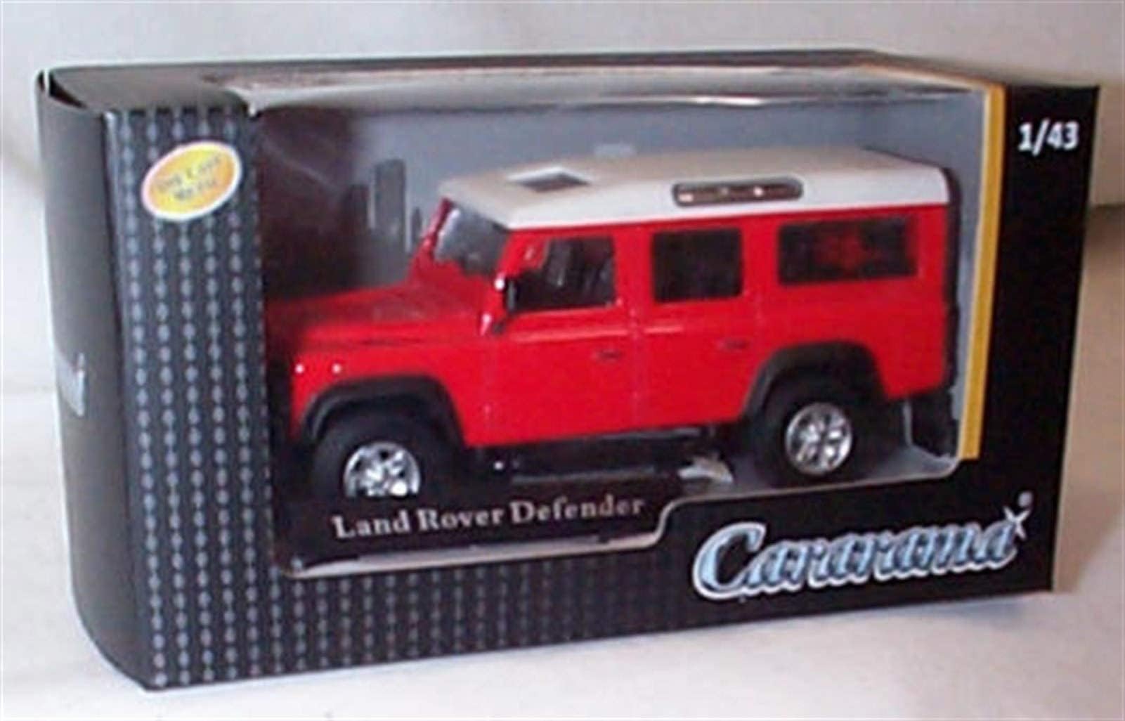Corgi Cararama LAND R0VER Defender Masai Red car 1:43 scale diecast model, Small