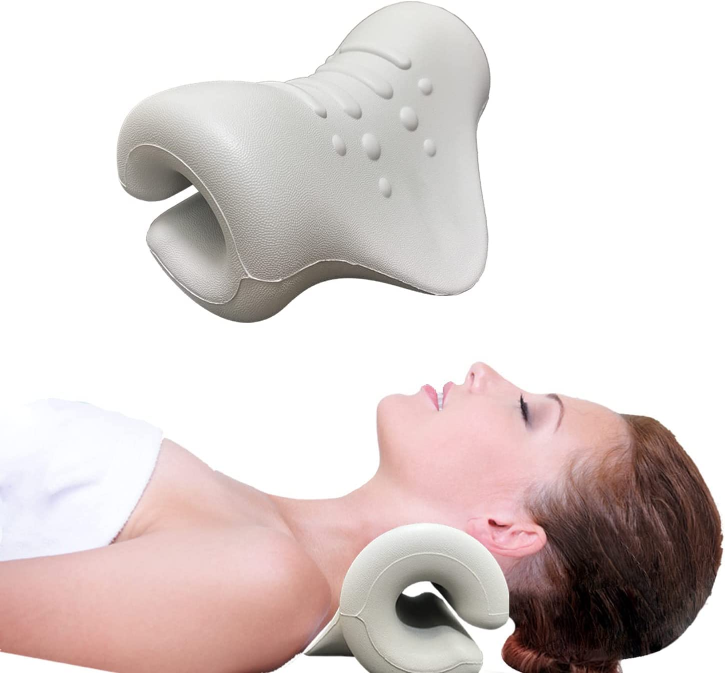 Neck and Shoulder Relaxer, Cervical Traction Device for TMJ Pain Relief