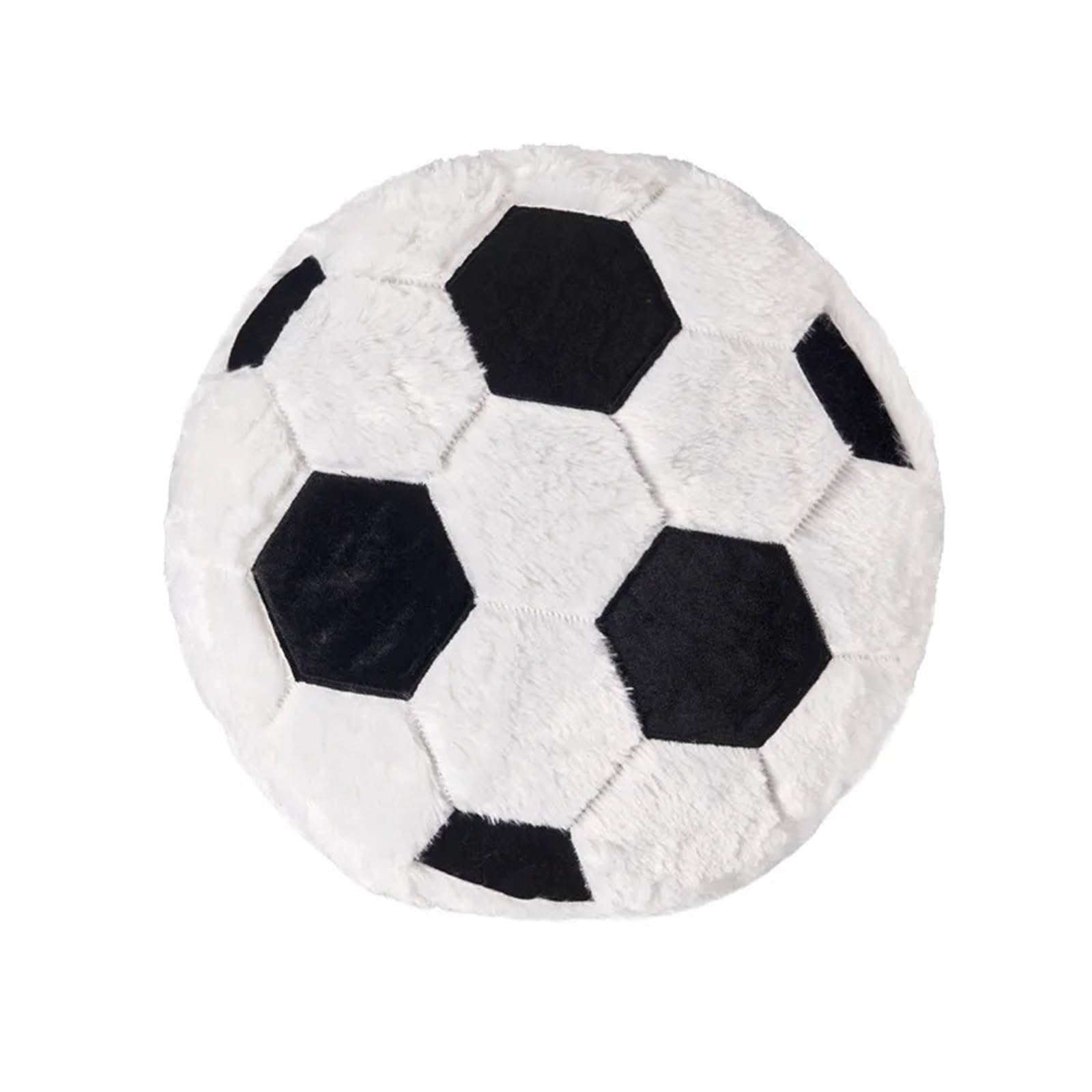 GIYXHU Creative Football Plush Pillow, Cushion, Home Decoration, Soccer Shaped for Sofa(45x45cm)