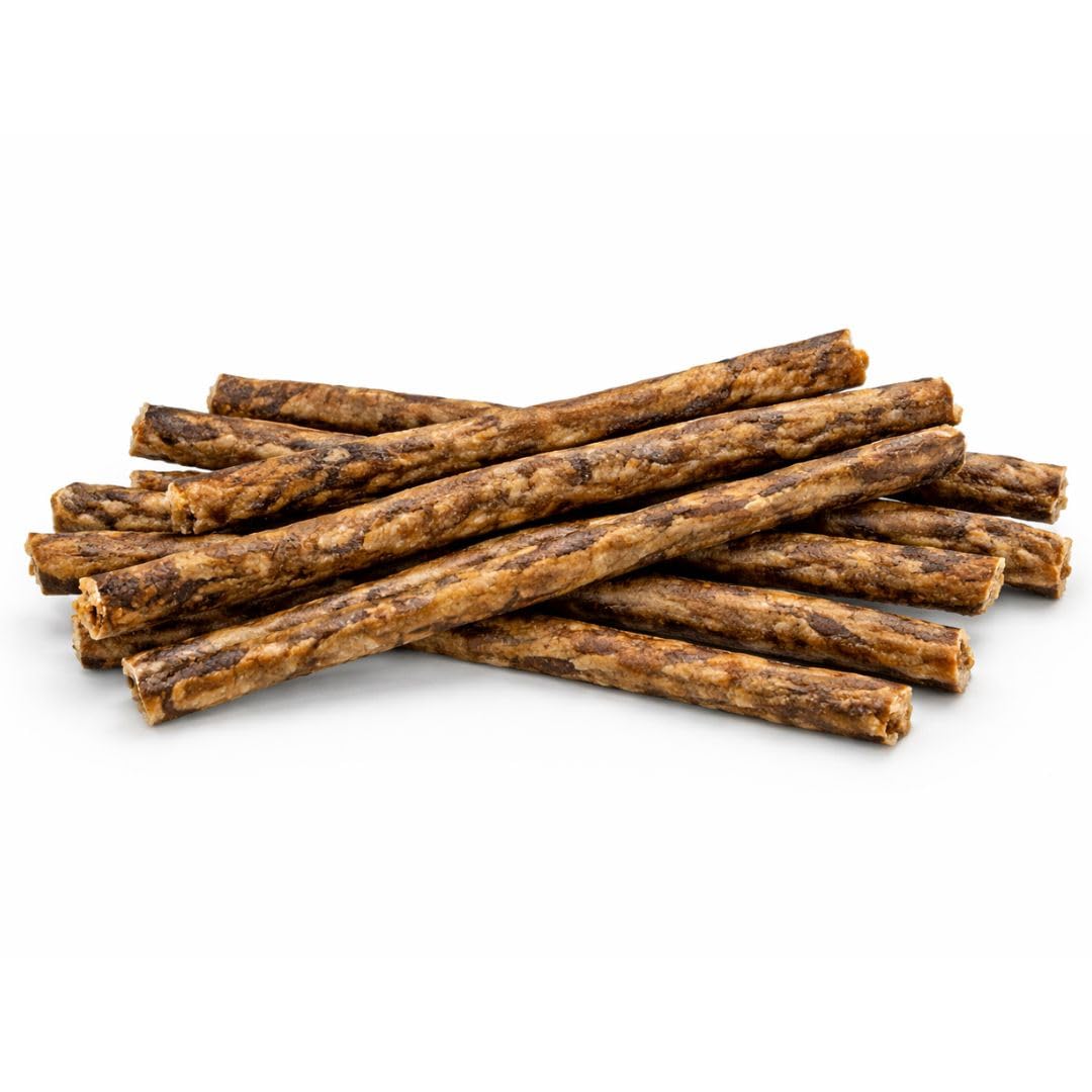 ANIMALUJOS Sticks para Perros Ternera y Espirulina o Huesos Ternera y Calabaza | Snacks Naturales Sin Cereales | Barritas Dentales para Perros | Masticables (50, Stick Ternera y Espirulina)