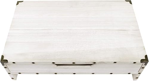 Miniatura 4 de Ikee Design Soporte de madera para monitor de 2 niveles con cajón, soportes de escritorio de madera para laptop, TV, elevador de computadora,