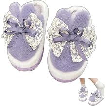 Cute Women Slippers Winter Animal Fuzzy Home Funny Slipper Fluffy Open Toe House Slip On Shoes Plush Bedroom Indoor Shoe Gift