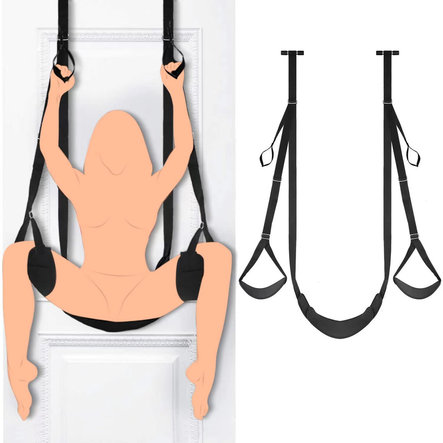 Porte Swing Sex Swing, Comode Oscillazioni Sessuali Con Cinturini Regolabili In Rivestimento Extra Largo, Robusti Giocattoli Per Set Di Bondage Sm