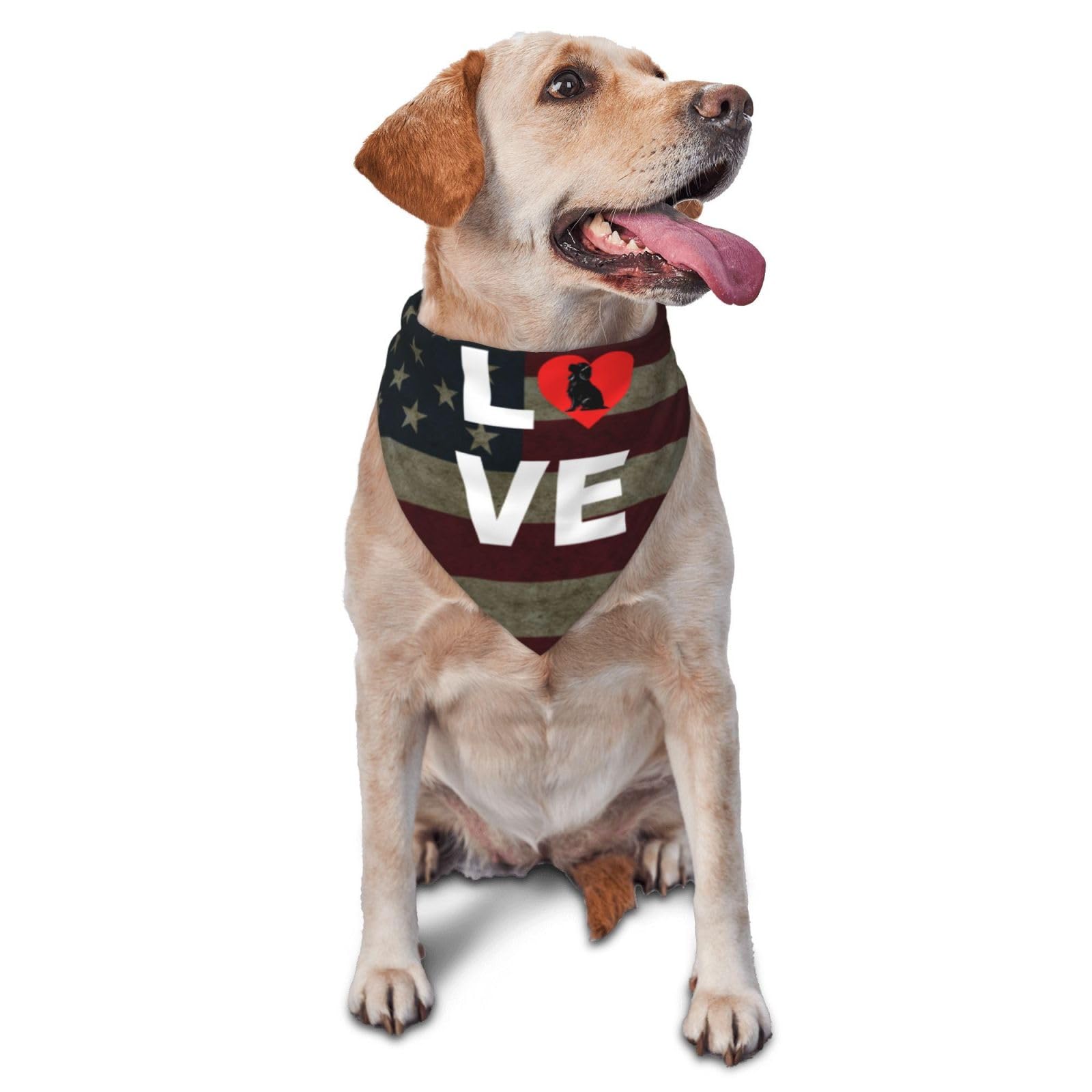 Cavalier King Charles Spaniel Dog Love Dog Scarf Pet Bandana Cat Pet Bibs