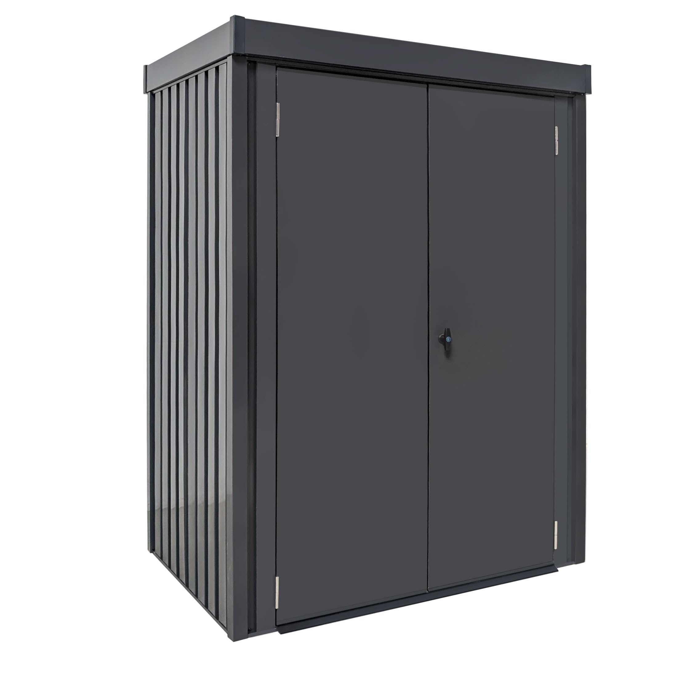Gerätehaus Metall 1,3m² | Premium Geräteschuppen 98 x 133 x 185cm Gasdruckdämpfung