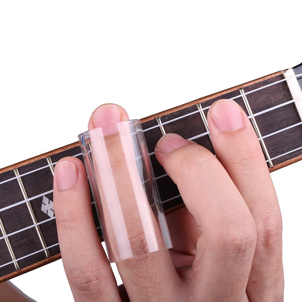 JIHUOO 3 Pcs Clear Glass Guitar Slides 51MM 60MM 70MM Finger Slides for Electric Bass Guitar, 51mm,60mm,70mm - Image 3