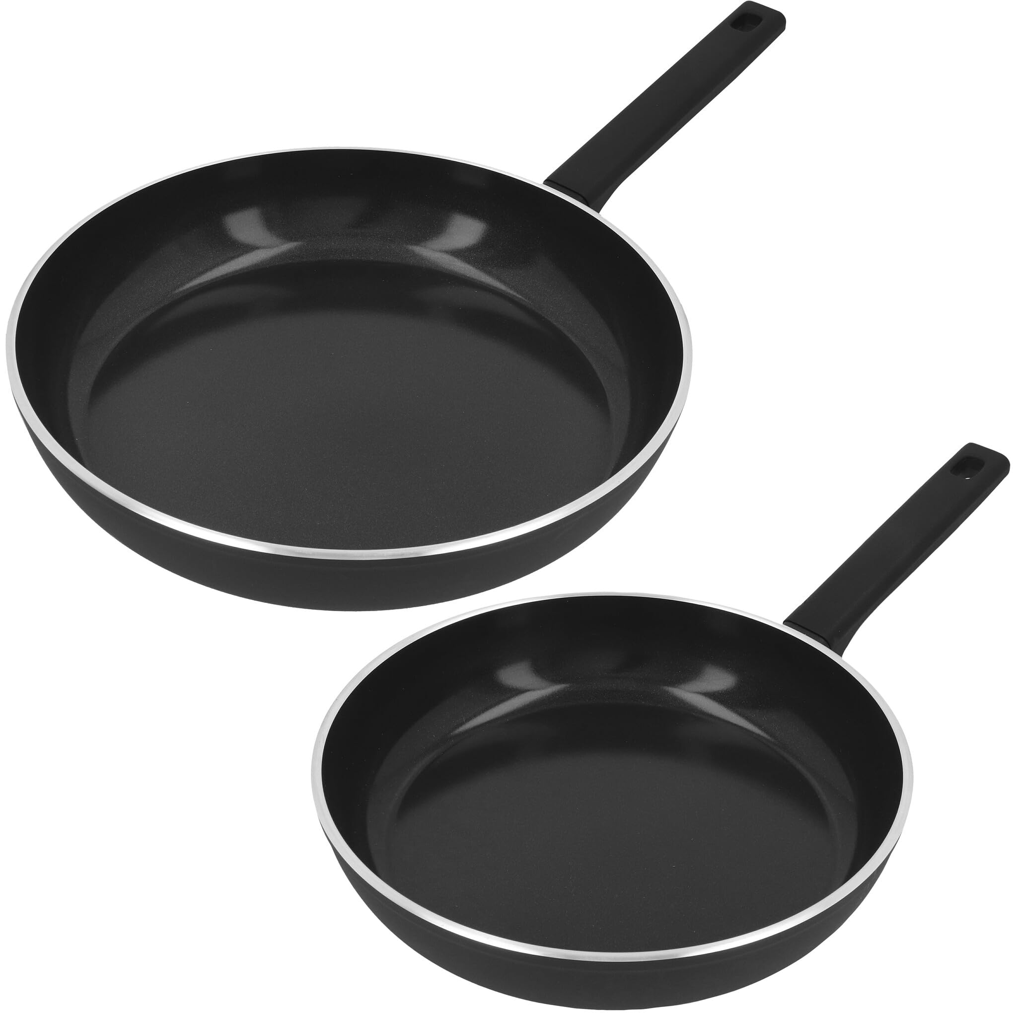 Demeyere Alu Comfort 3, poêle à frire antiadhésive, Ceraforce, 24+28 cm