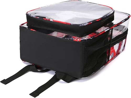 Miniatura 7 de BLUEFAIRY Mochila transparente, rojo, camuflaje (Camo-Red), Azul camuflaje