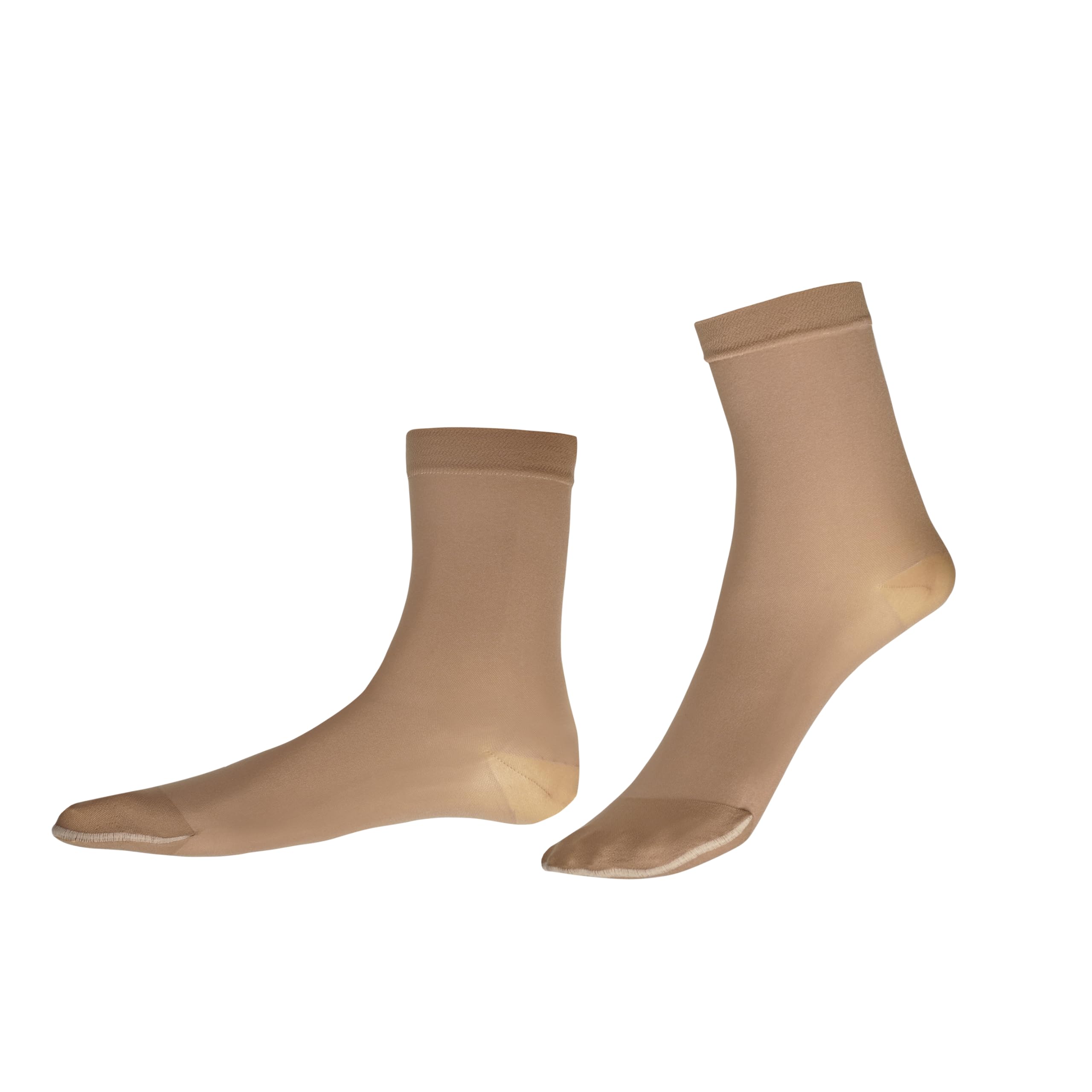 ITEM m6 - Socken mit Kompression für Damen, Größe L, Unsichtbar, Atmungsaktiv, INVISIBLE SOCKS, Milk Chocolate
