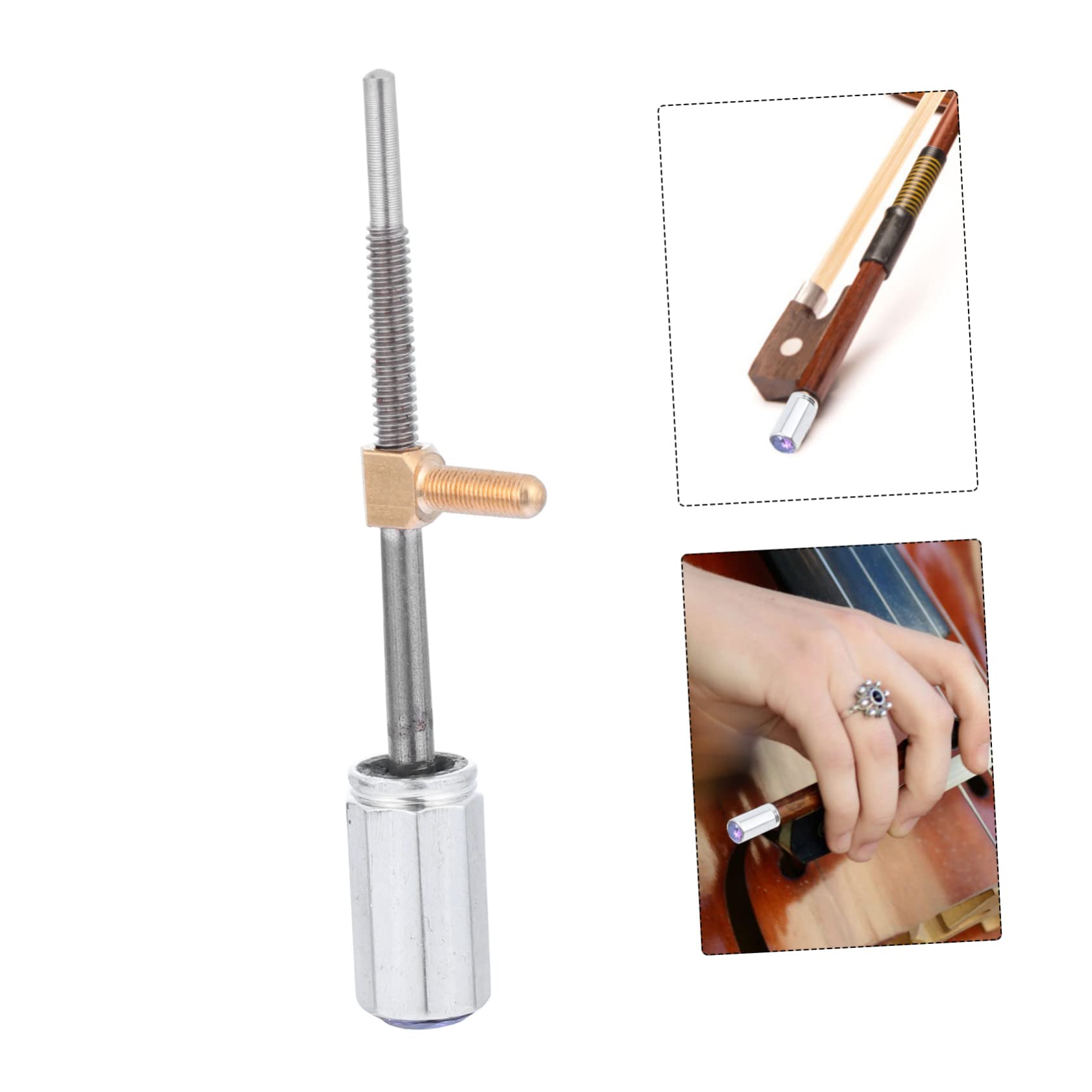 GALPADA Metal Violin Bow Screw Accessory for Stringed Instruments Durable Lightweight Easy to Install for DIY Repairs and Maintenance of Musical Instruments
