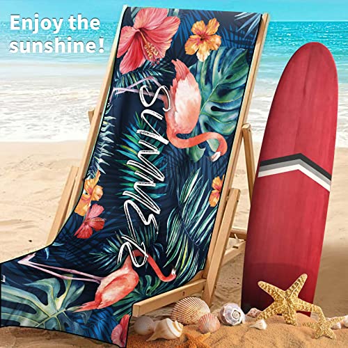 Joyoldelf Strandtuch, Mikrofaser Handtuch, Badetuch Groß 180x90cm, Saunahandtuch, Strand Handtücher Sandfrei, Schnell Trocknende, Leichtes und Dünnes Tragbares Saunatuch Badehandtuch
