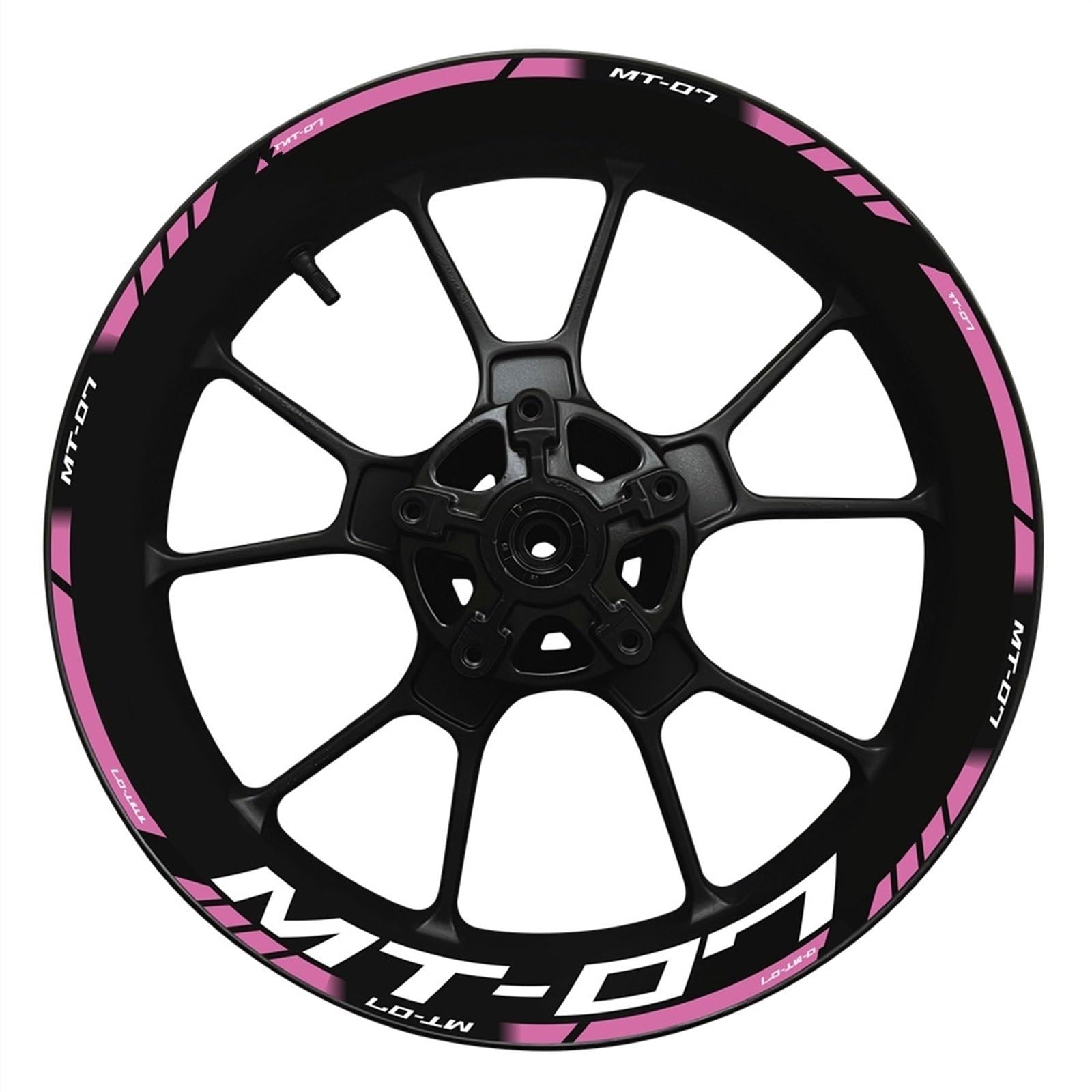 Motorcycle Wheel Hub Decal Decoration Set Rim Reflective Stickers for Yamaha MT07 MT 07 MT-07 2022 Decorative(Color14)