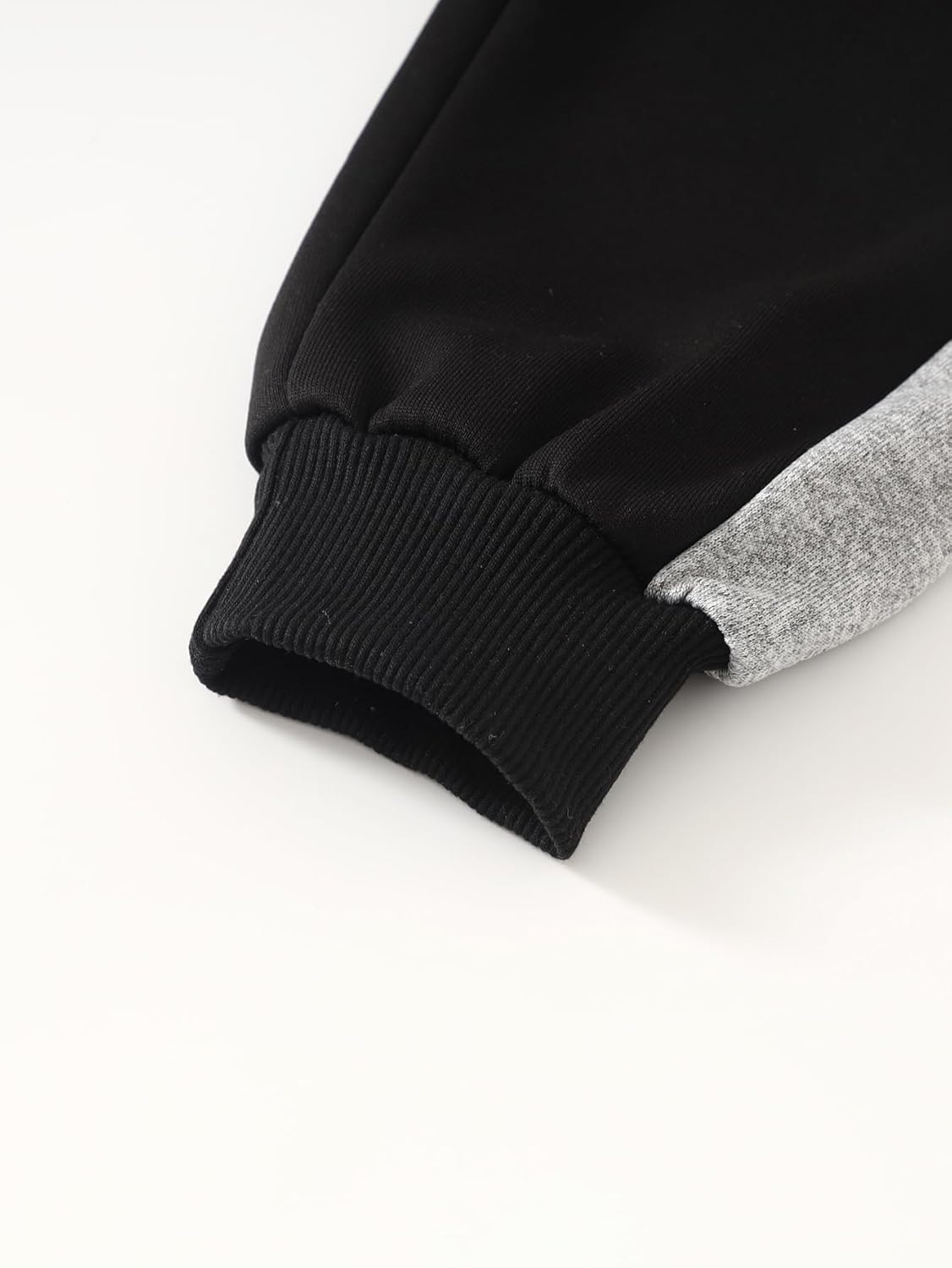 Boys Hooded Pants Set 4 Piece Colorblock Sweatshirt and Jogger Pants Pullover Sweatsuit Fall Winter Outfits 4-12 Years - Image 6