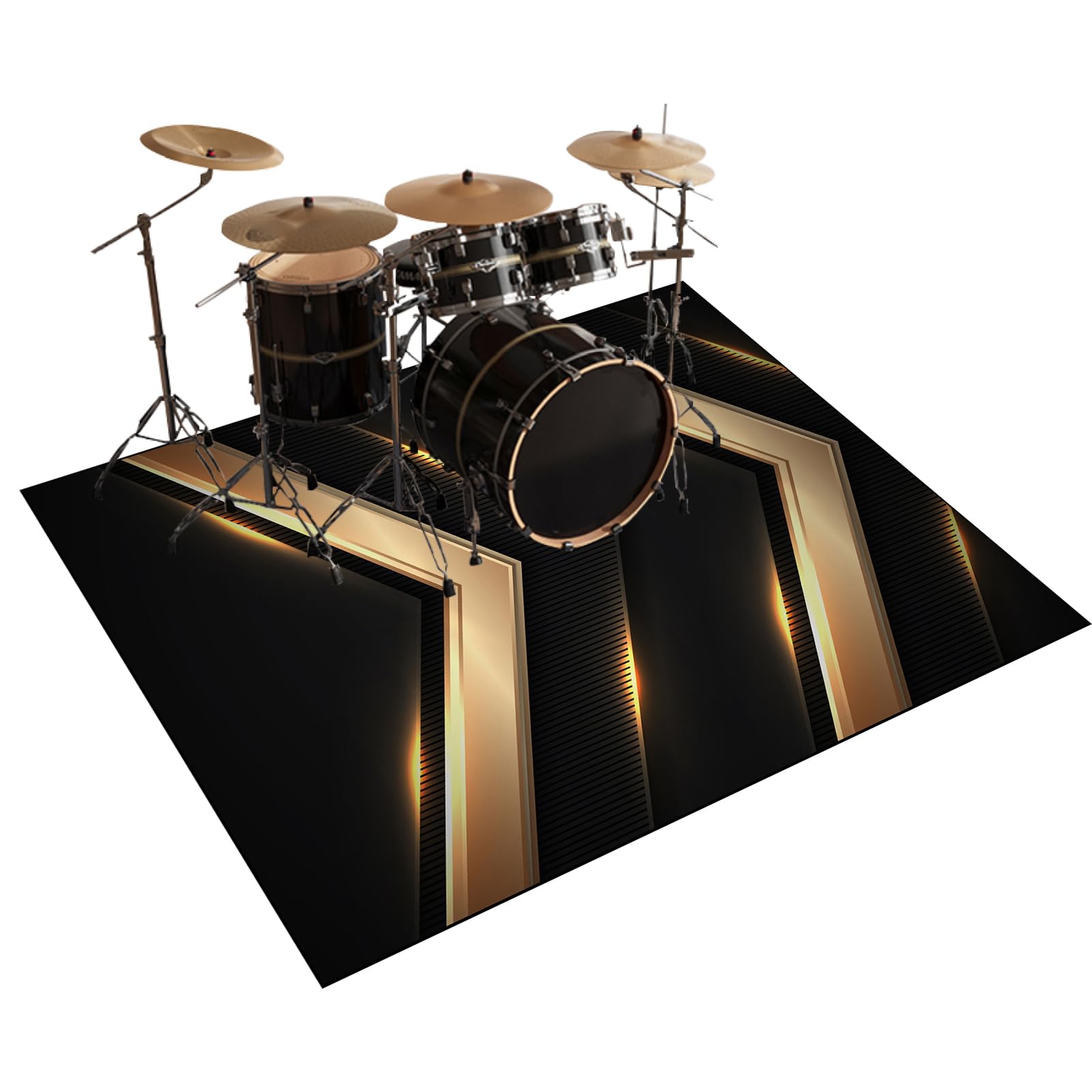 Mata do baterii elektronicznych dźwiękoszczelna mata bębnowa mata ochronna do akcesoriów perkusyjnych instrumenty muzyczne mata podłogowa mata akumulatorowa 140 x 100 cm
