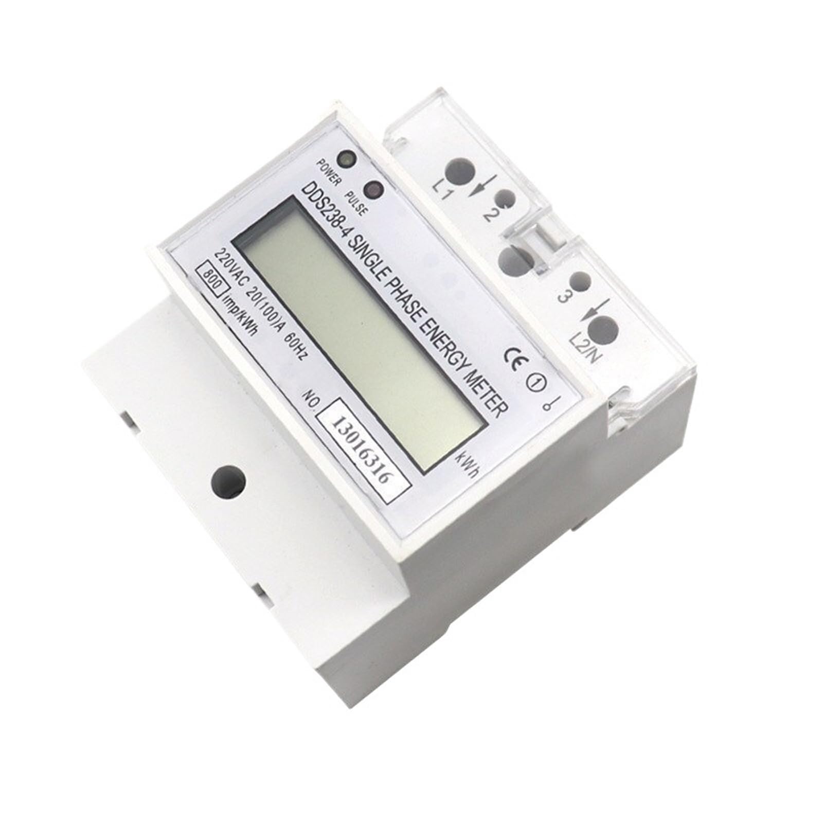 DDS238-4 jednofazowy LCD 20~100A 230VAC 50Hz 110VAC 220V 60Hz DIN licznik energii kilowatogodzinny (110VAC 60Hz)