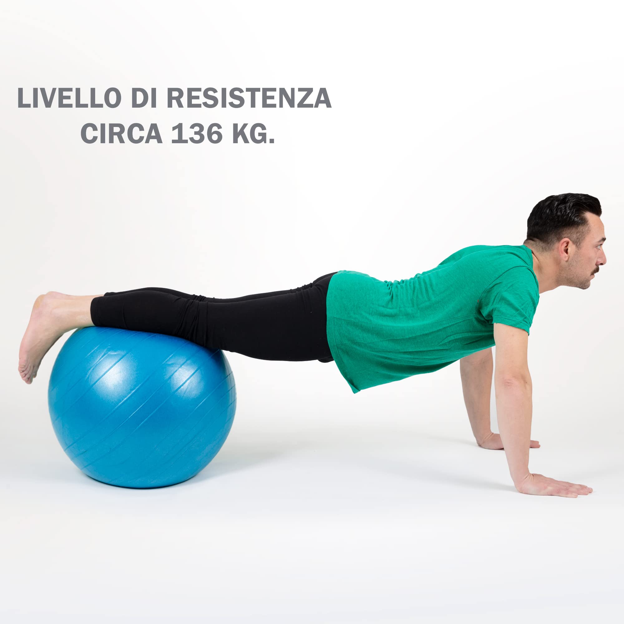 Gima Balle de résistance 75 cm 136 kg Ballon de gymnastique