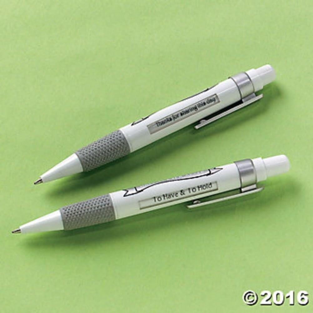 Popcandy 12 Wedding Pens With Messages Wedding, Shower, Favors Unique New