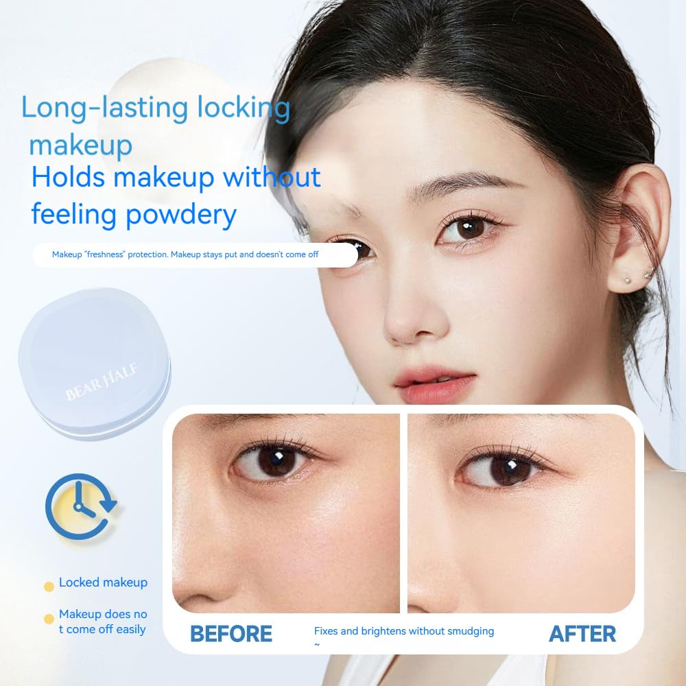 Sunscreen Makeup Setting Pressed Powder - SPF35+/PA+++, 7g | Oil Control, Long-Lasting Waterproof, 4-in-1 (Setting/Touch-Up/Base/Sunscreen) - Image 5