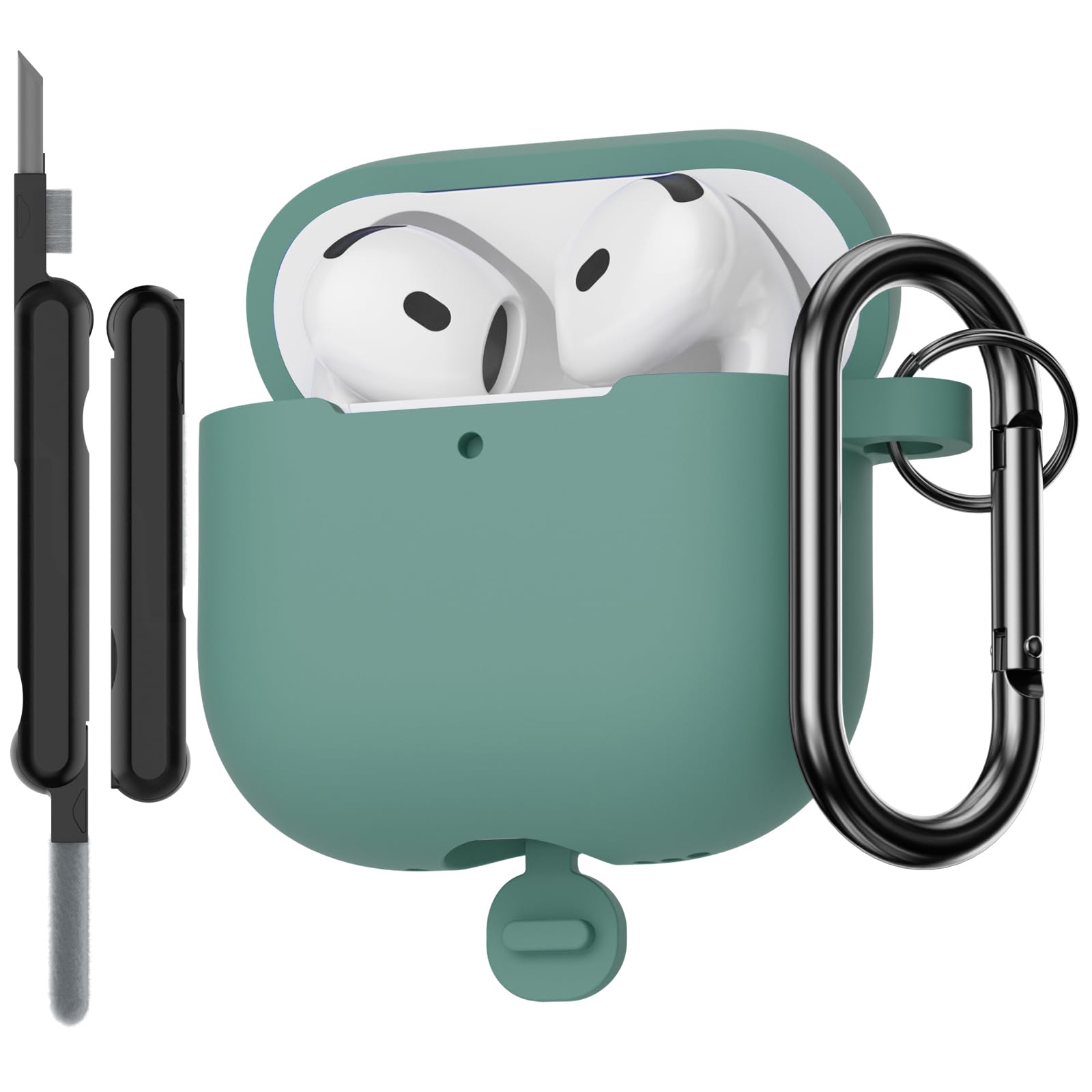 Funda para AirPods Pro 3 (2025) Case Cover, Anti-rasguños Fundas Protectora de Silicona Compatible con Airpods Pro 3.ª Generación con Kit de Limpieza e Lanyard de Silicona, Cloud Grey — view 44