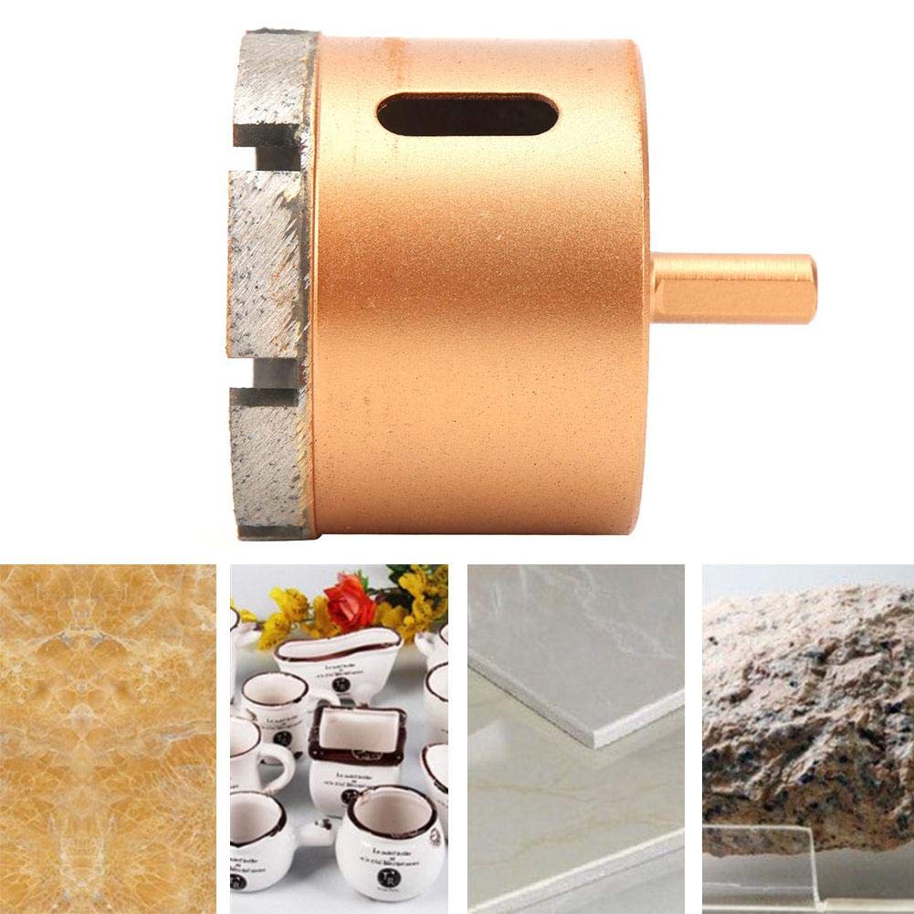 Wiertła diamentowe, trzpień trójkątny 65-75mm otwornice z wydrążonym rdzeniem do wiercenia w płytkach, betonie, cegle, szkle, marmurze i ceramice (70mm)
