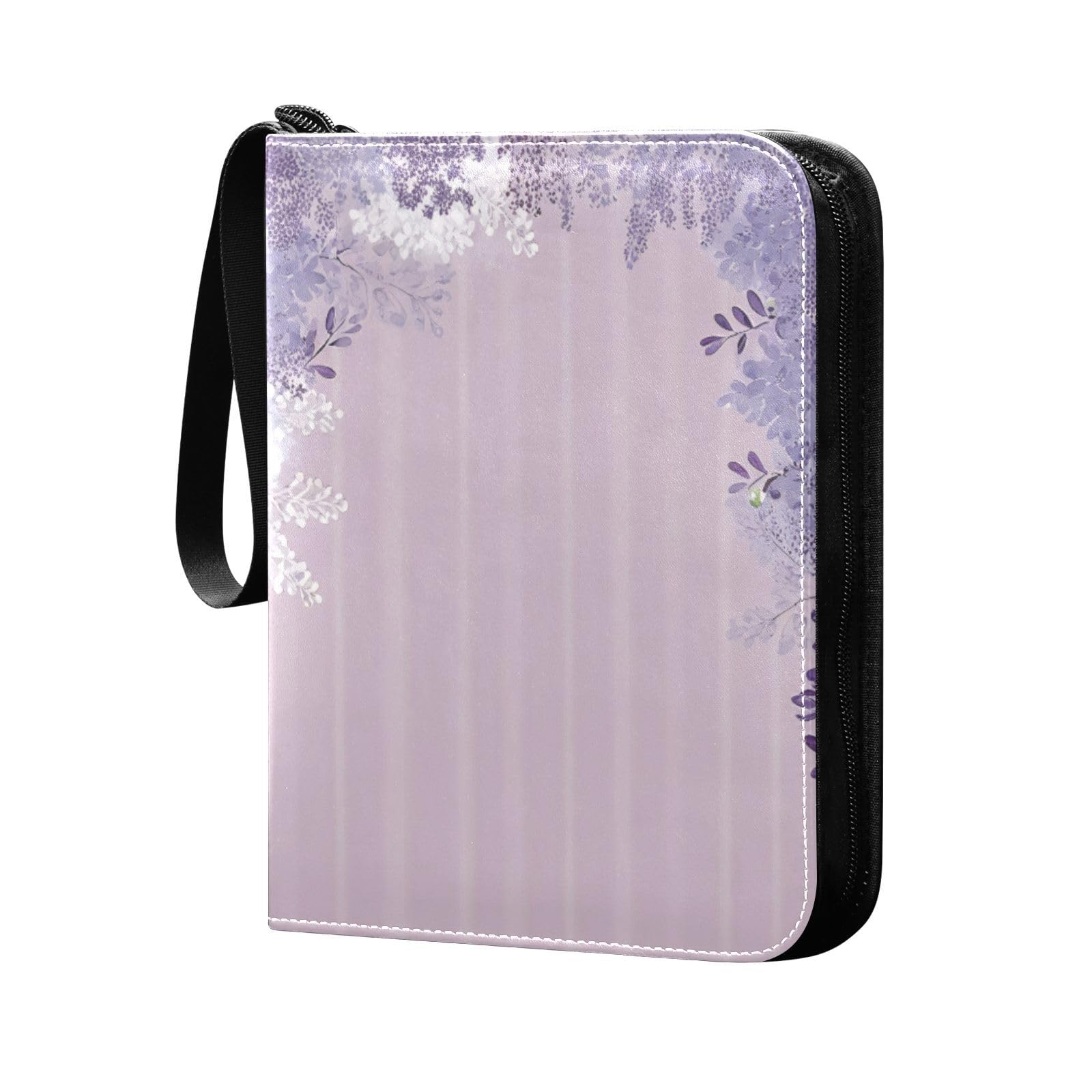 Amazon.com: FLildon Lilac Flowers Card Binder 4 Pocket Trading