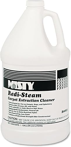 Misty Redi-Steam - Limpiador de alfombras, aroma agradable, botella de 1 galón, 4caja