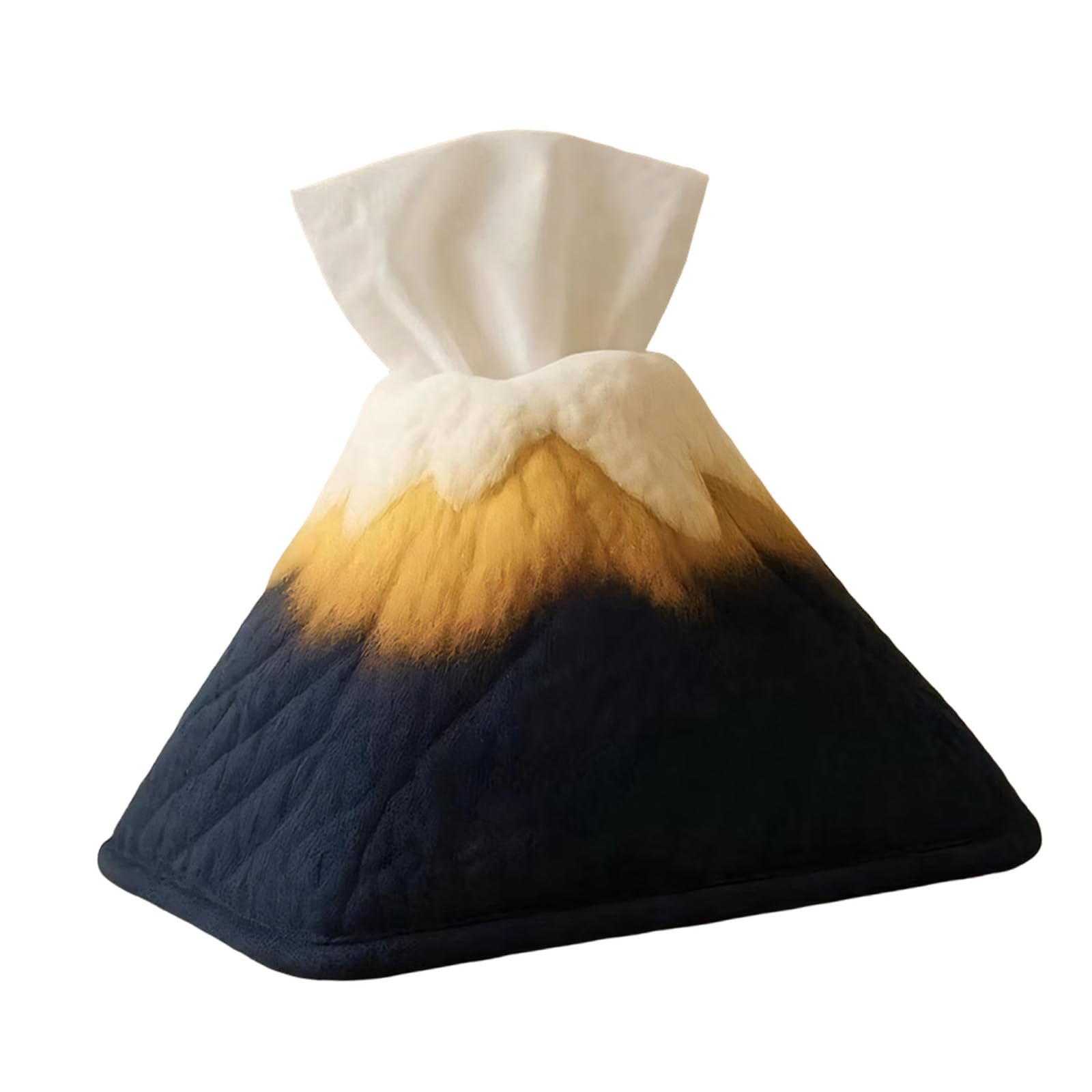 Tsophreniq Snow Mountain Themed Napkin Dispenser Sturdy Polyester Materials Multipurpose Use Snow Mountain Tissue Box Artistic House Decors Tissue Box