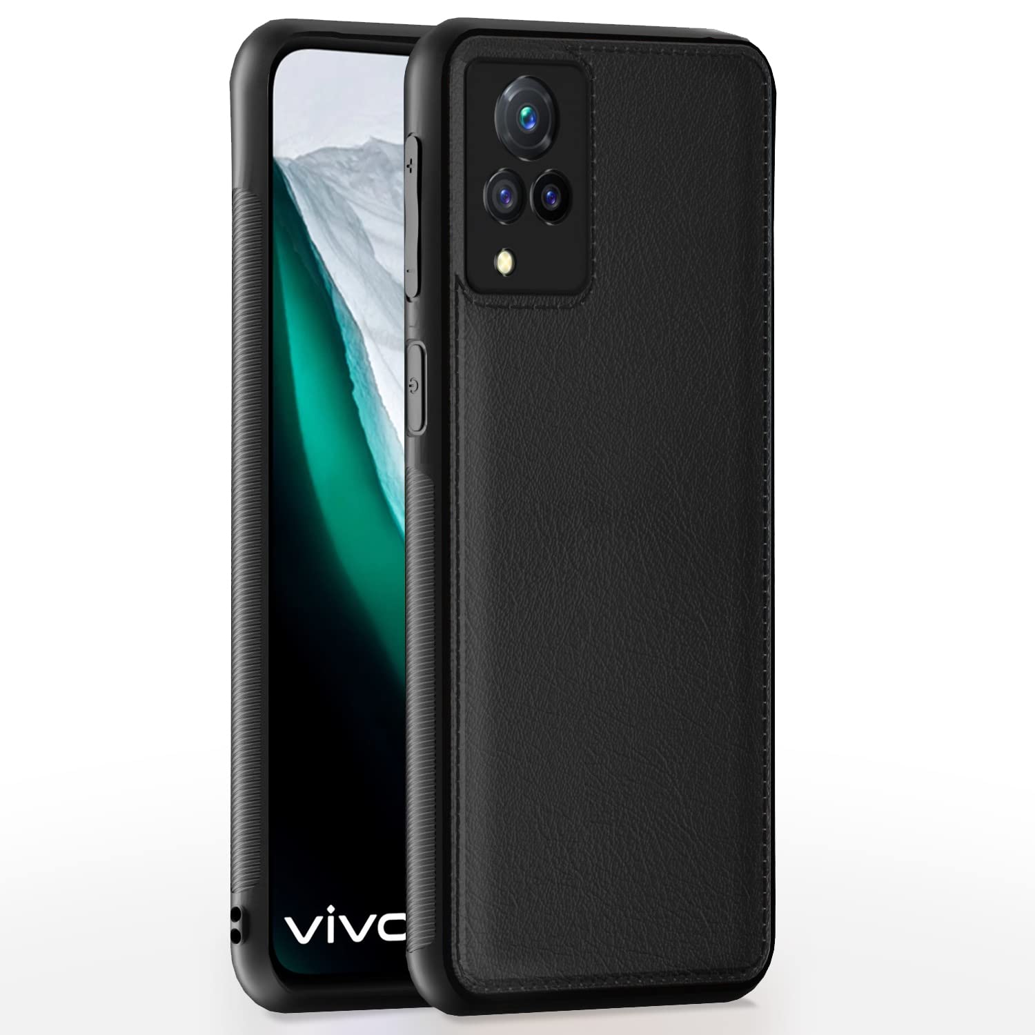 Pikkme Vivo V21 5G Back Cover | Flexible Pu Leather | Full Camera Protection | Raised Edges | Super Soft-Touch | Bumper Case for Vivo V21 5G (Black) (B0C1ZHC8PC) Amazon Price History, Amazon Price Tracker