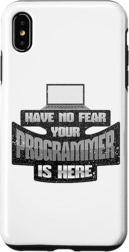 Vista 13 de Funda programadora para iPhone 12 Pro Max con programador de programación no tiene miedo