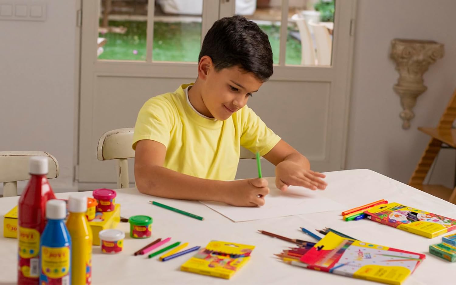 Jovi – Plasticolor, Wax Crayons with 25 x Plastic Orange (92507)