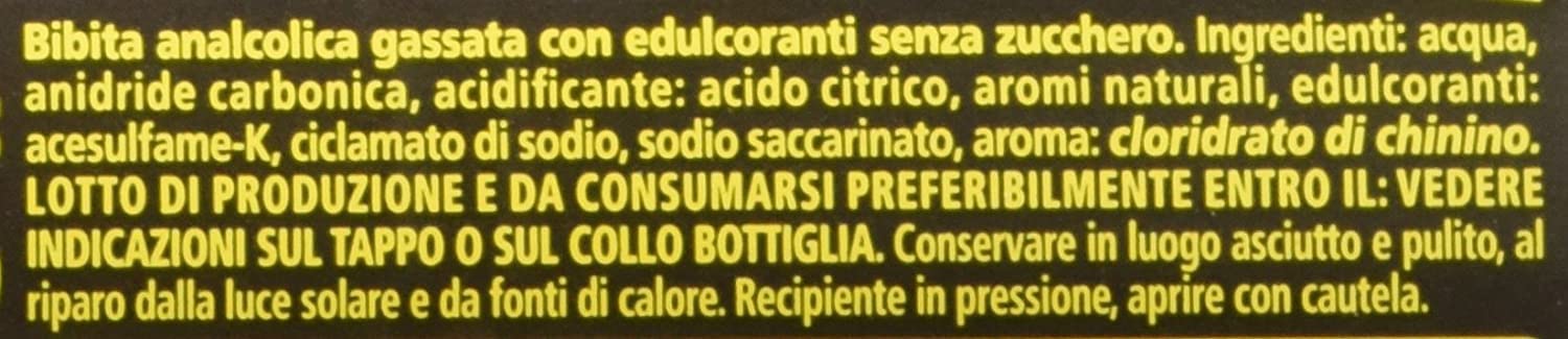 Schweppes Tonica Zero getönten ohne Zucker PET 0,6 L erfrischend