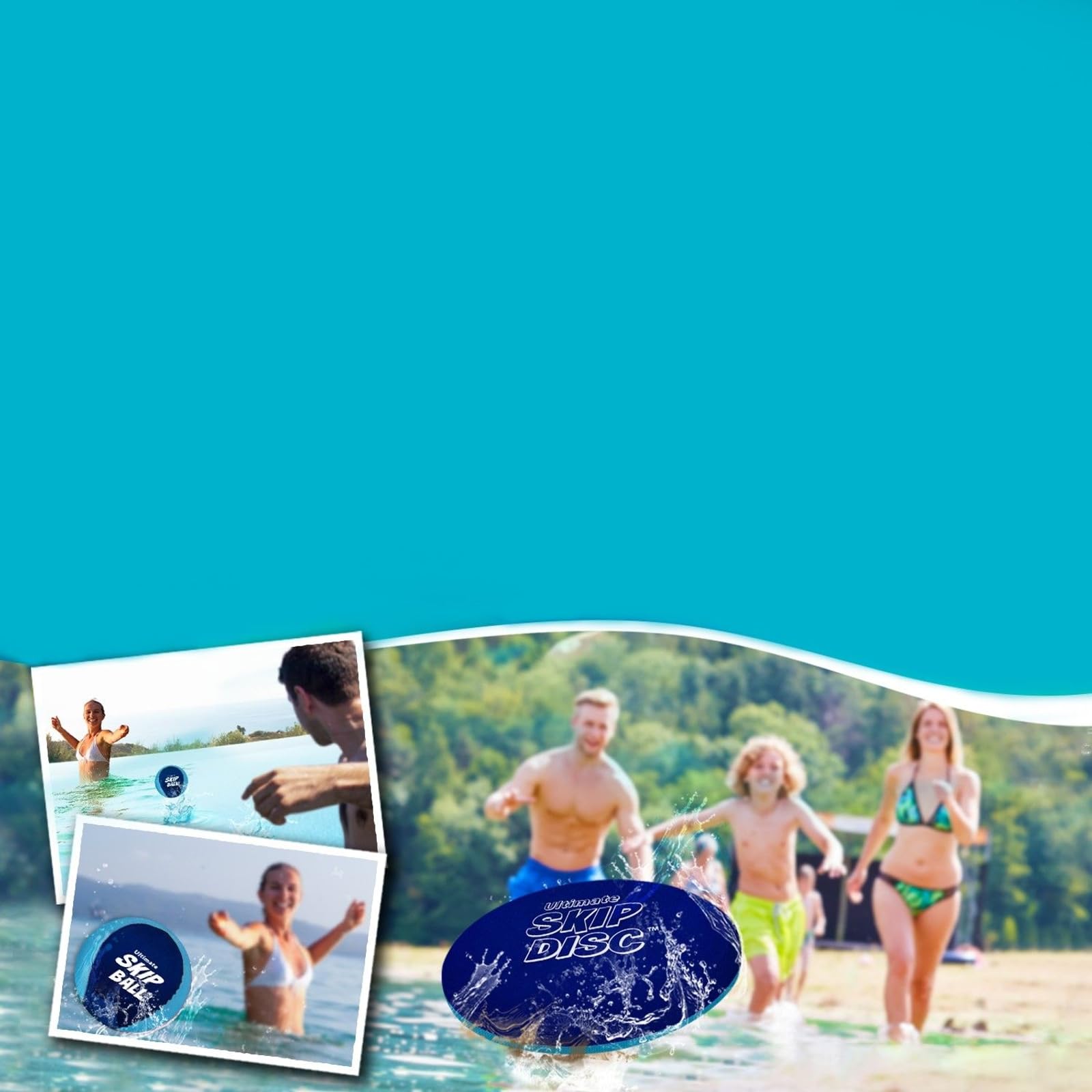 Activ Life The Ultimate Skip Ball – Water Bouncing Ball (2 Pack) Create Lasting Memories with Your Friends & Family at The Beach, Lake or Pool - Great for All Ages