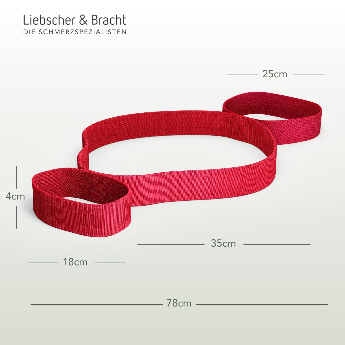 Liebscher & Bracht Original Schlaufe: erleichtert Übungen zur Engpassdehnung, Yogagurt für eine effiziente Schmerztherapie, Yoga und Faszien-Training, Baumwoll Band, Übungen in der App
