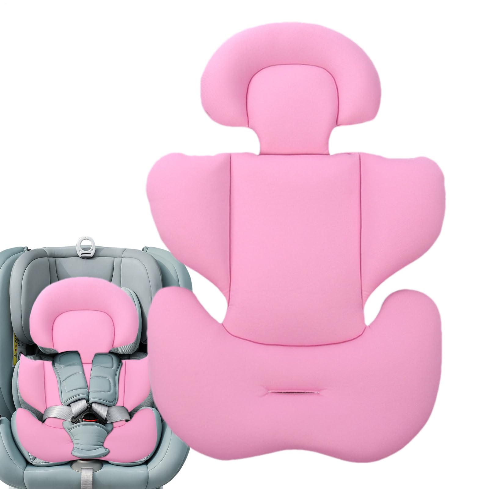 FmtwPhn newborns Car Seat Cushion Insert, Baby Car Seat Insert, 2in 1Pram Liner Baby Stroller Seat Cushion Head And Body Support, Newborns Cozy Sleeping Car For buggi Pushchair High Chair