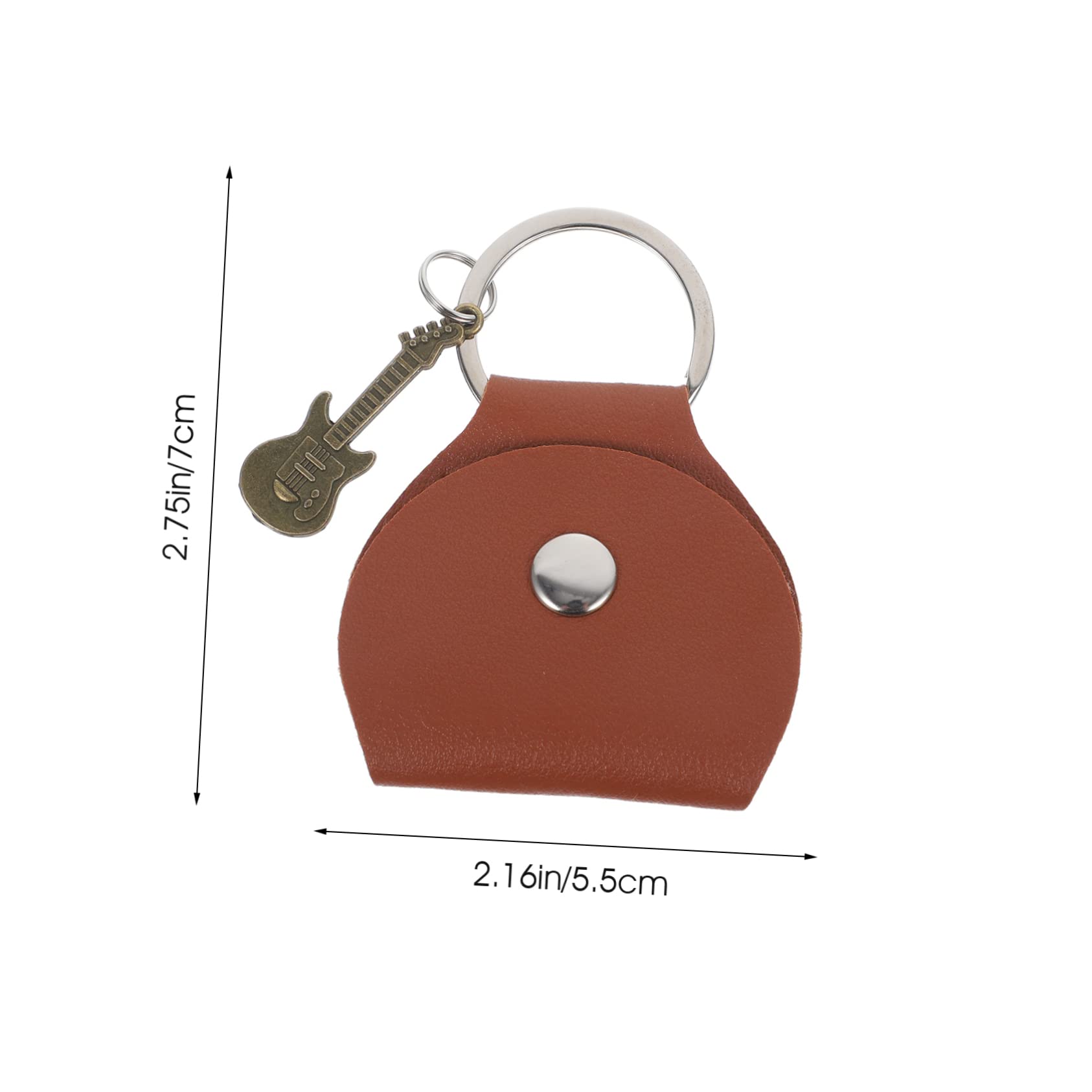 BESTonZON Guitar Pick Holder Keychain Reusable Plectrum Case Bag with Craftsmanship Portable Design for Easy Access Storage for Musicians and Guitar Enthusiasts