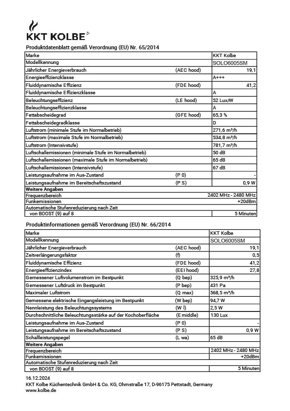 Klarstein Illuminosa Hotte Aspirante Inclinée 90 Cm 818 M³/h A LED 3 Vitesses Noir 98207060