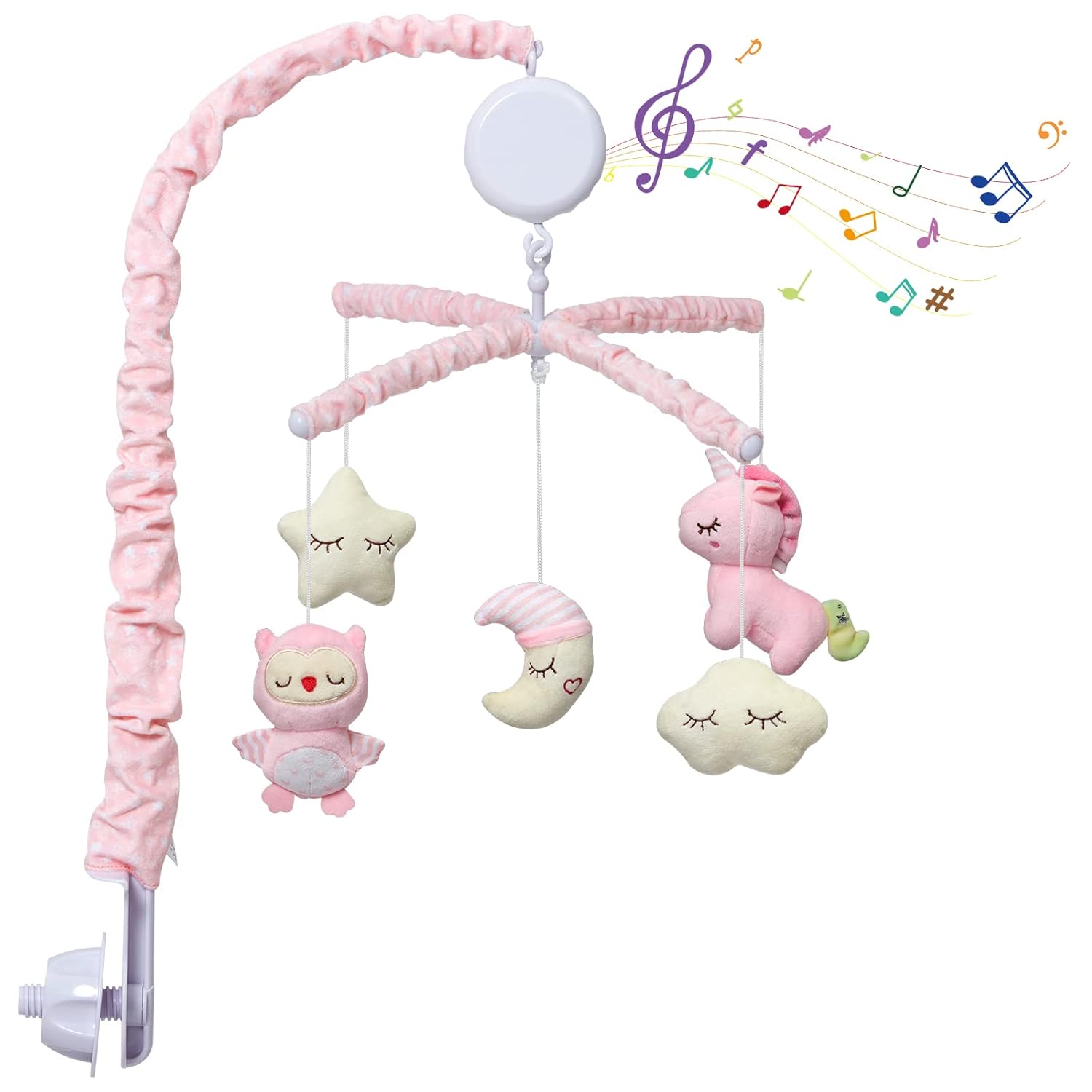 Baby Crib Mobile, Nursery Mobile for Crib with Music Motor