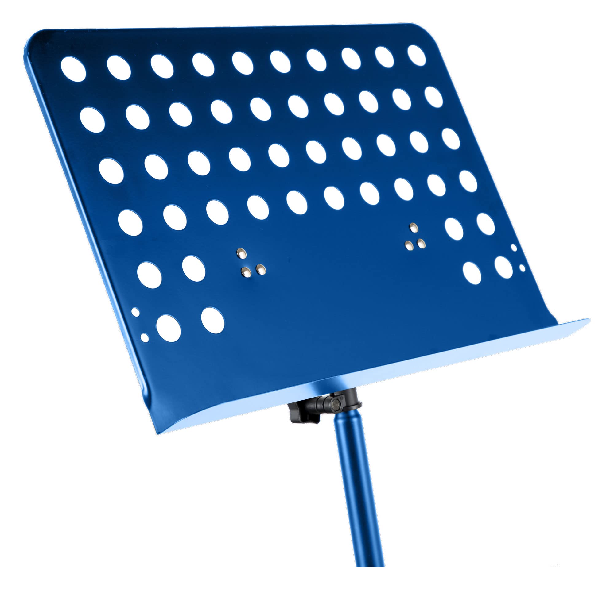 Classic Cantabile atril orquesta chapa perforada Heavy azul set de 3x