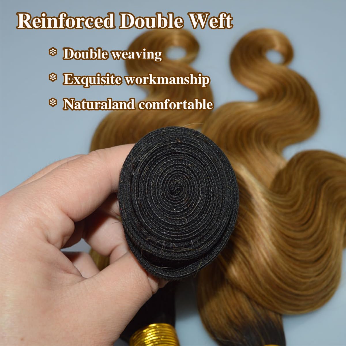 1B27 Ombre Blonde Bundles Human Hair Body Wave Bundles 20 22 24 pollici Unprocessed Brazilian VirginHair Ombre Honey Blonde Body Wave Bundle Human Hair Extensions