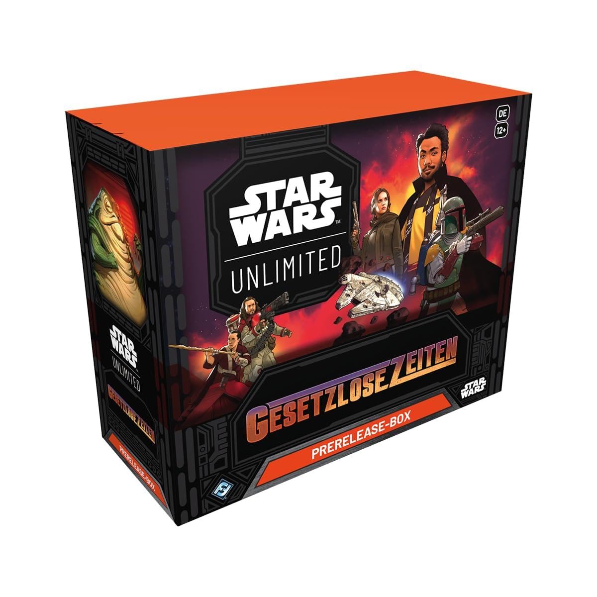 Asmodee - FFG - Star Wars: Unlimited Trading Card Game - Lawless Times - Pre Release Box (6 Booster Packs), TCG for Children and Adults, Age 12+, 2+ Players, 20 Minutes, German