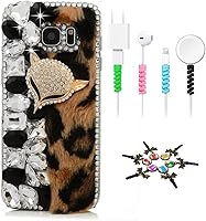 Vista 13 de STENES Sparkle Funda compatible con Samsung Galaxy J2 Prime – Elegante funda 3D hecha a mano con diseño musical de flores grandes con protector