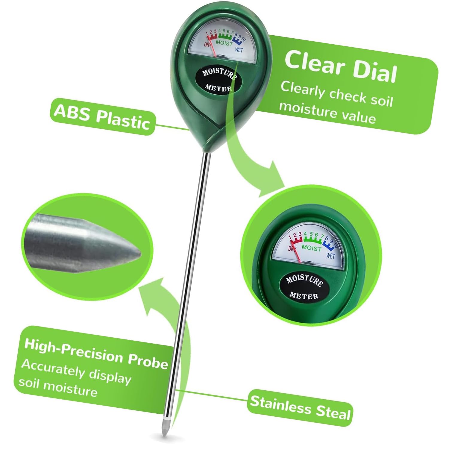 YUNYU 2Pcs Soil Moisture Meter, Potted Plants - Image 3