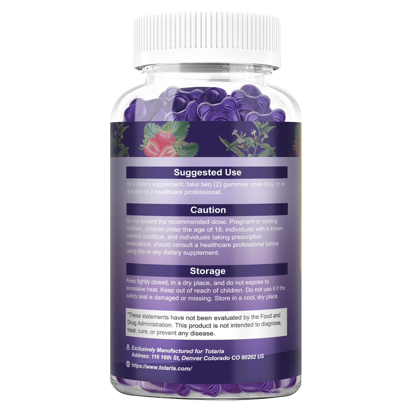 Cortisol Supplements for Women & Men 20-in-1 Cortisol Gummies with Ashwagandha Rhodiola Rosea Magnesium Phosphatidylserine Calm Focus Mood Support Healthy Cortisol Levels 30 Day Supply — Amazon image 8