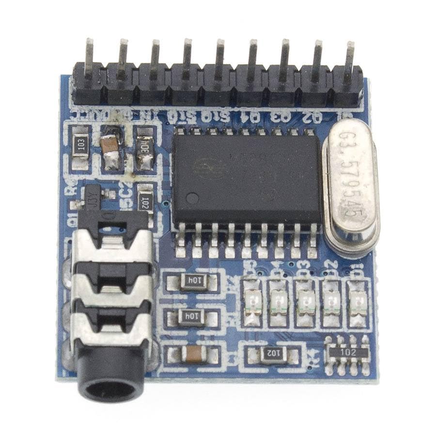 1PCS MT8870 DTMF Voice Decoding Module Phone Module Speech Decoding Voice Board Module LED Indicators with Pins