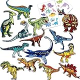 【Langlebiges Material】Der dinosaurier Aufnäher wird aus verschleißfestem Material hergestellt, und der Klebstoff auf der Rückseite hat eine starke Haftung. Umweltschutz, harmlos, gute Korrosionsbeständigkeit. Nach dem Waschen kann der Dinosaurier auch Fix,Maschine gewaschen werden.