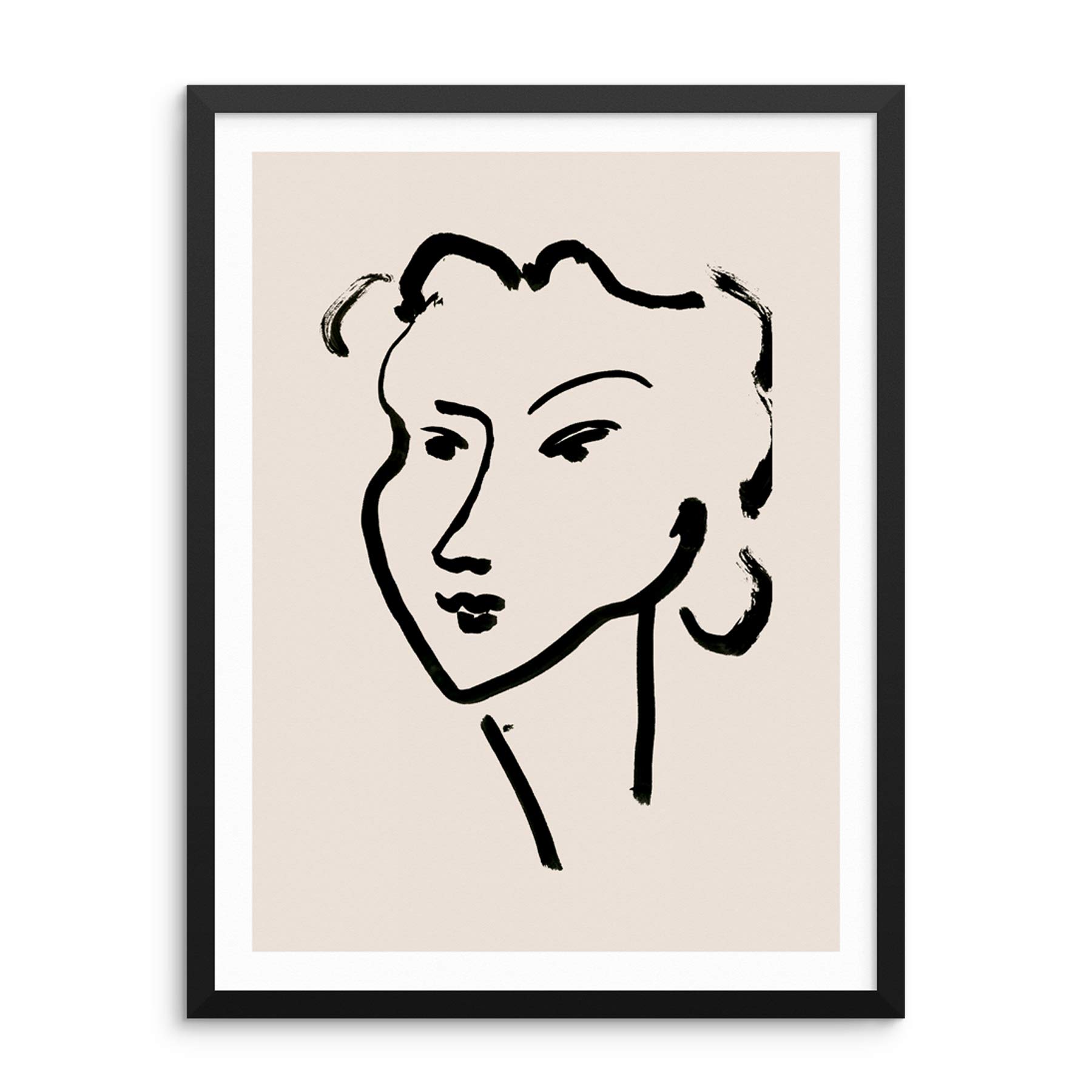 Sincerely, Not Henry Matisse Gallery Wall Abstract Art Print Visages Poster 11"x14" UNFRAMED Mid- Century Home Decor Artwork for Bedroom Entryway or Living Room (OPTION 3)