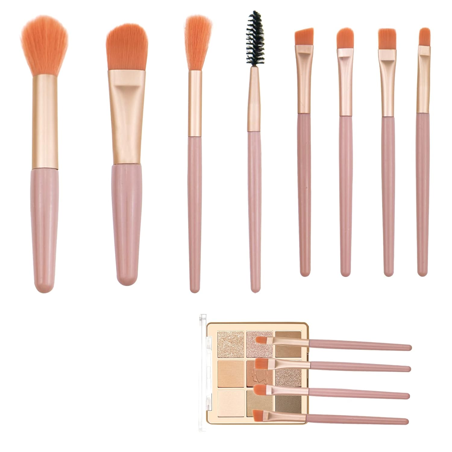 8 PACK Makeup Brush Covers Eyeshadow Brush Blush Brush for