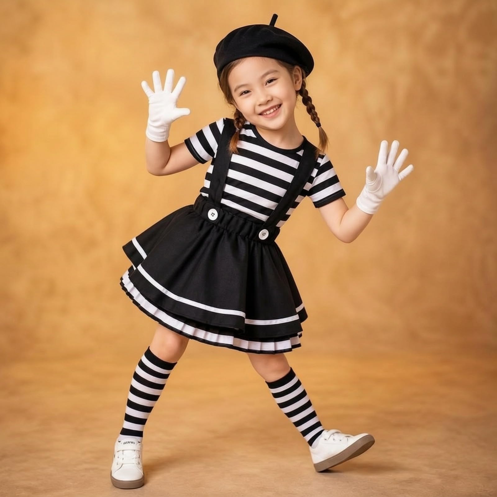 Costume da con Guanti Bianchi | Travestimento da, Co, per Feste in Maschera, Carnevale, Halloween