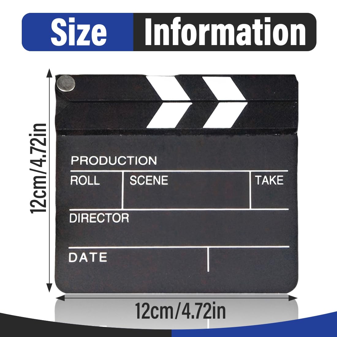 Fournitures pour chambre noire, Mini clap de cinéma - Clap en bois pour mini-films/séries TV - Accessoires de cinéma - Accessoires de clap - Accessoires photo